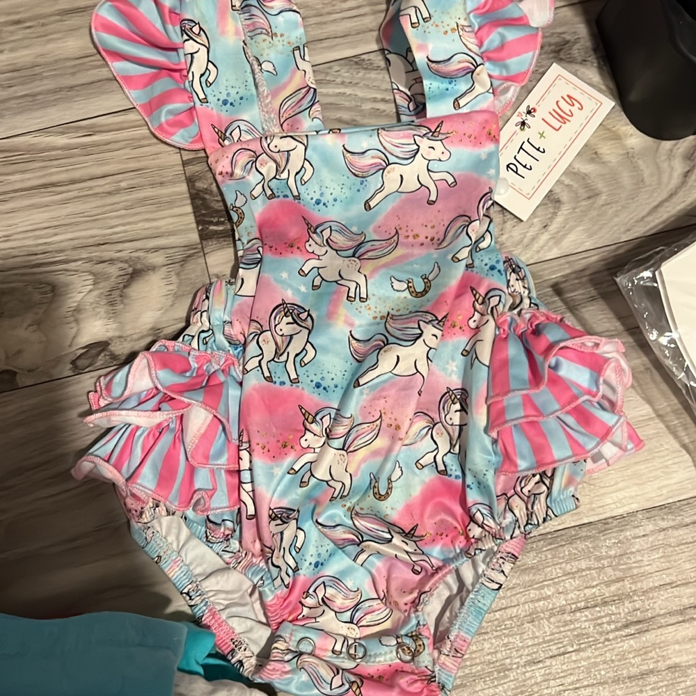 Pete + Lucy Unicorn Swimsuit
